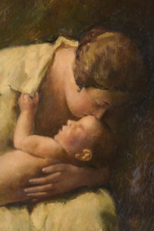 RAFAEL ESTRANY Y ROS (1884-1958). "MATERNIDAD".