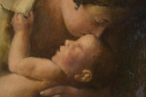 RAFAEL ESTRANY Y ROS (1884-1958). "MATERNIDAD".