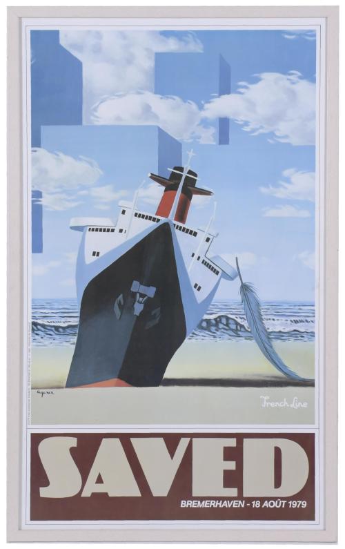 CIGANER (XX). "SAVED, BREMERHAVEN", French line, 1979.