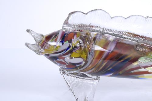 MURANO BLOWN GLASS FISH, 20TH CENTURY.