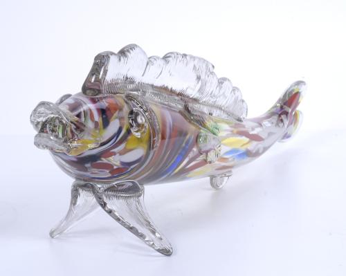 MURANO BLOWN GLASS FISH, 20TH CENTURY.