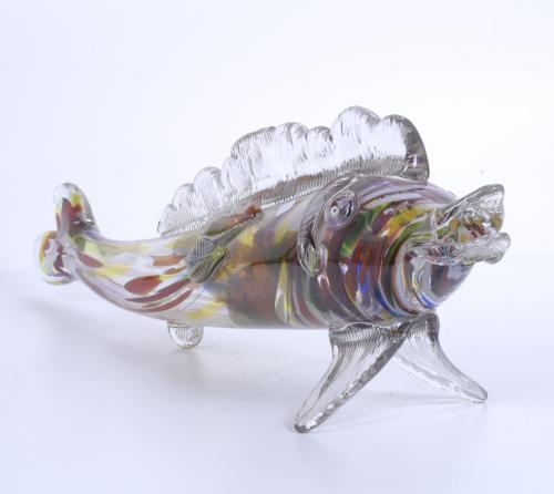 MURANO BLOWN GLASS FISH, 20TH CENTURY.