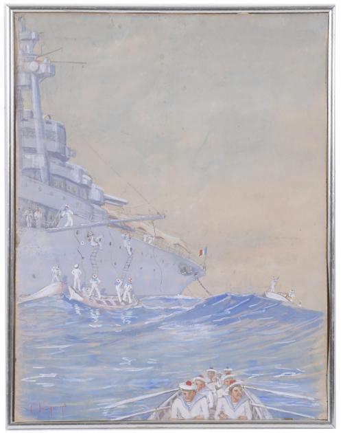 20TH CENTURY FRENCH SCHOOL. "FRENCH NATIONAL NAVY".