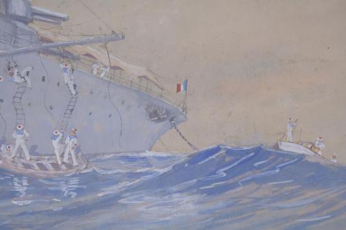 20TH CENTURY FRENCH SCHOOL. "FRENCH NATIONAL NAVY".