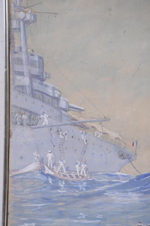 20TH CENTURY FRENCH SCHOOL. "FRENCH NATIONAL NAVY".