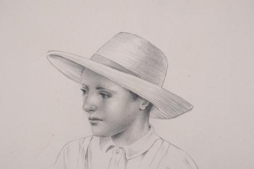 CARMEN OSÉS (1898-1961).  "CHICO CON SOMBRERO".