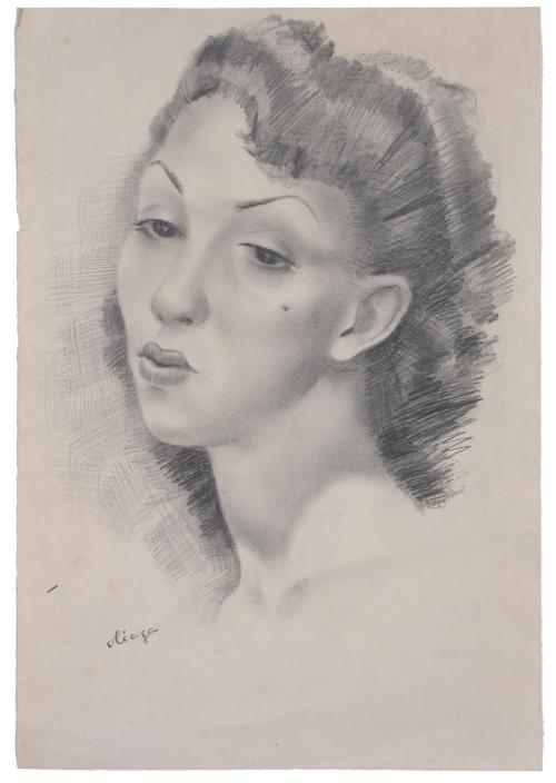 902-RAMÒN GUTIÉRREZ OLIAGA (1908-2003). "RETRATO FEMENINO".