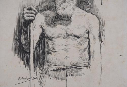 RAFAEL LATORRE VIEDMA (1872-1960).  "FIGURA MASCULINA".