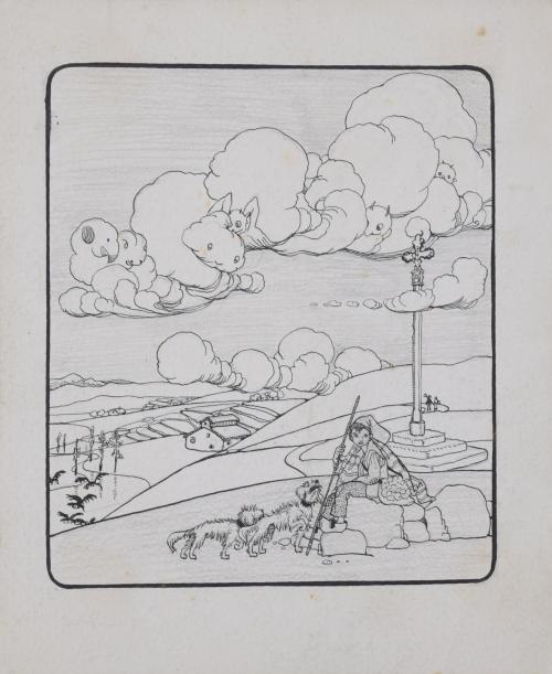 941-LOLA ANGLADA (1892-1984).  Ilustración para publicación.