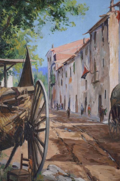 JOSEP VENTOSA DOMÈNECH (1897-1982). "STREET OF A VILLAGE IN