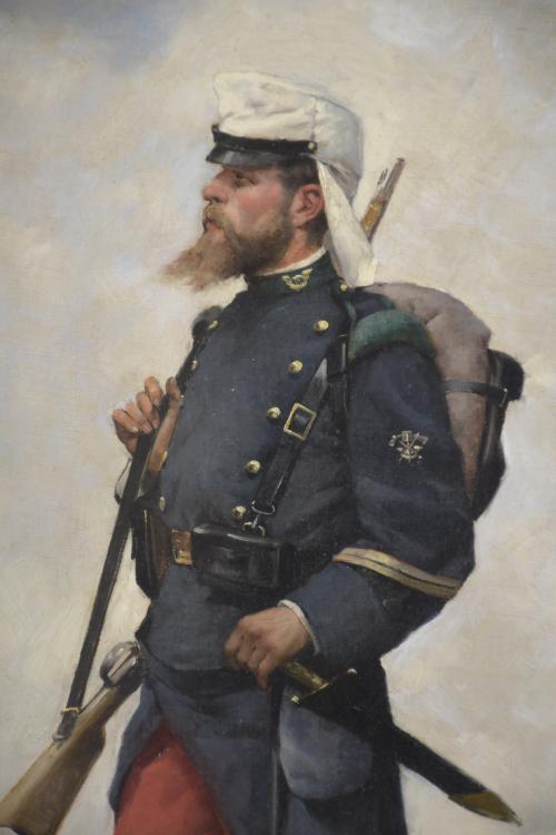 JOSEP CUSACHS I CUSACHS (1851-1908). "MILITAR", 1883.