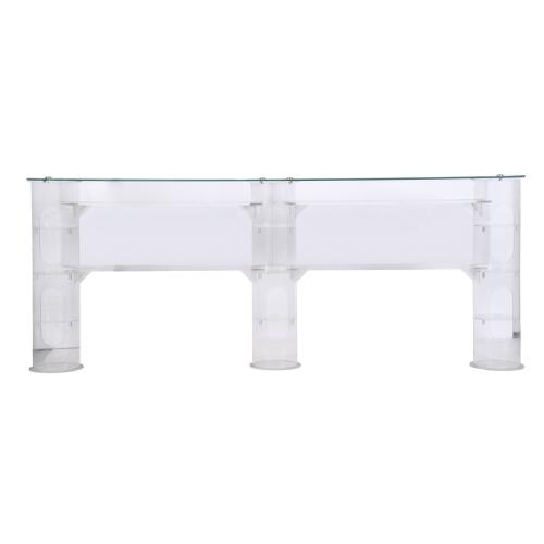 604-PLEXIGLASS SIDEBOARD, 20TH CENTURY. 