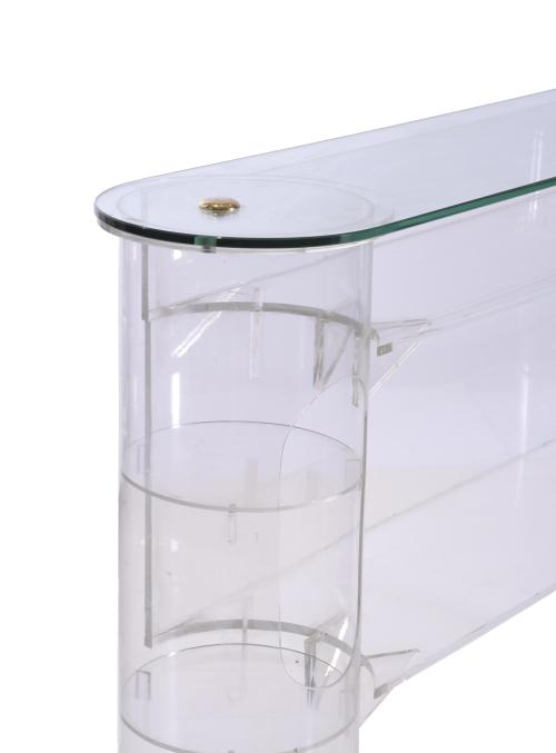 PLEXIGLASS SIDEBOARD, 20TH CENTURY. 