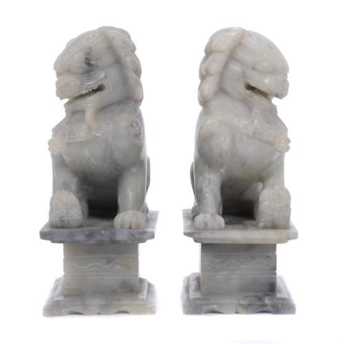 PAIR OF CHINESE FOO LIONS, EARLY 20TH CENTURY.