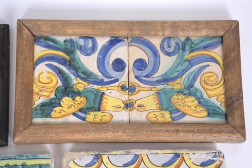 SET OF ASSORTED TILES, 18TH CENTURY.