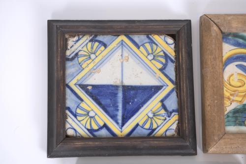 SET OF ASSORTED TILES, 18TH CENTURY.