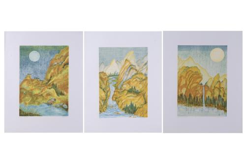 MERCEDES MOLLEDA (20TH CENTURY). Set of 3 lithographs.