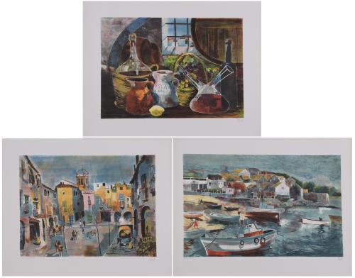 JOSÉ LUIS FLORIT RODERO (1909-2001). Set of 3 lithographs.