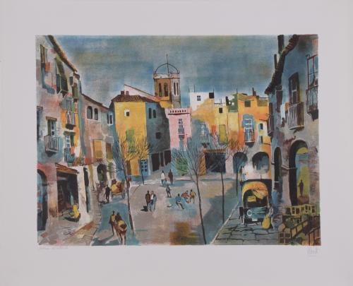 JOSÉ LUIS FLORIT RODERO (1909-2001). Set of 3 lithographs.