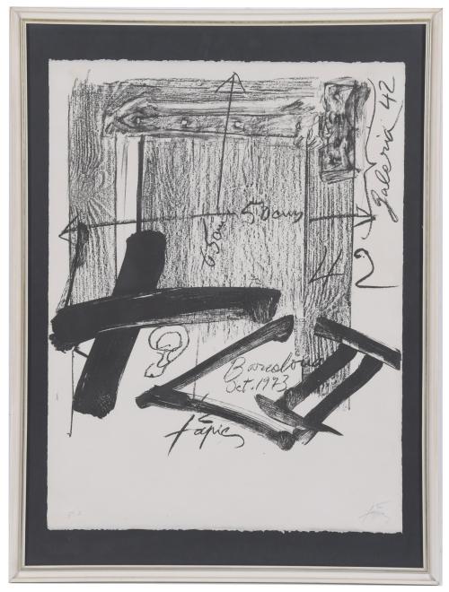 ANTONI TÀPIES (1923-2012). Lithograph.