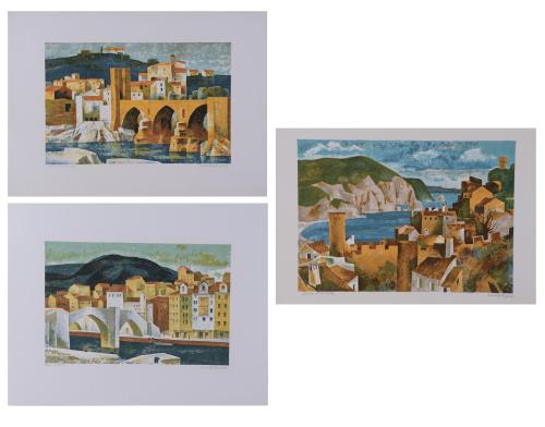 JOSEP MARIA MORATO ARAGONES (1923-2006). Set of 3 lithograp