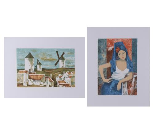 JOSEP MARIA MORATO ARAGONES (1923-2006). Set of 2 lithographs.