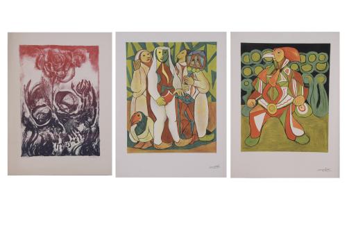 796-FRANCISCO MATEOS Y NAROSKY. Set of 3 lithographs.