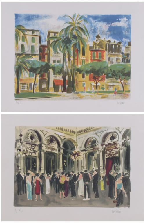 829-ANTONI VIVES FIERRO (1940). Set of 2 lithographs.