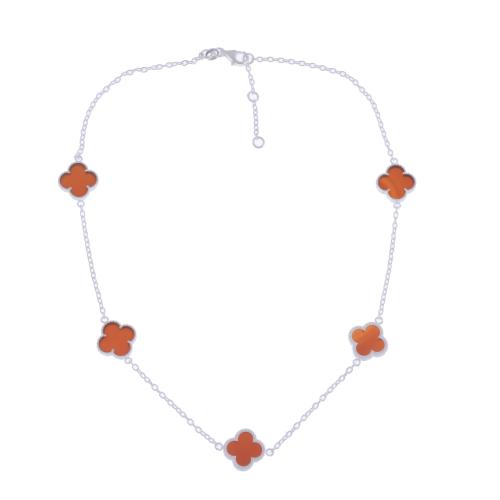 VAN CLEEF STYLE CLOVER NECKLACE, ALHAMBRA