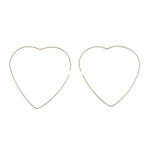 164-HEART-SHAPED HOOP EARRINGS.