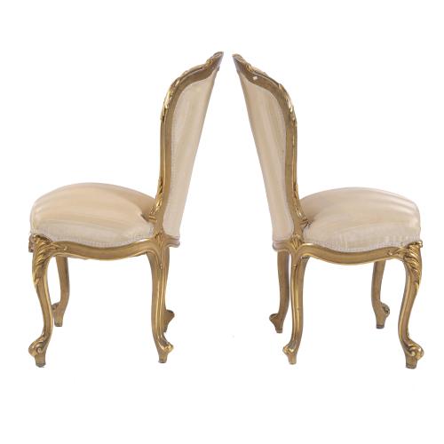 PAIR OF LOUIS XV STYLE CHAIRS, 20TH CENTURY.