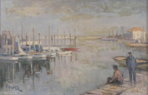 JOSEP MARTÍNEZ ROMERO (1911-?). "PUERTO DE ARENYS", 1975.