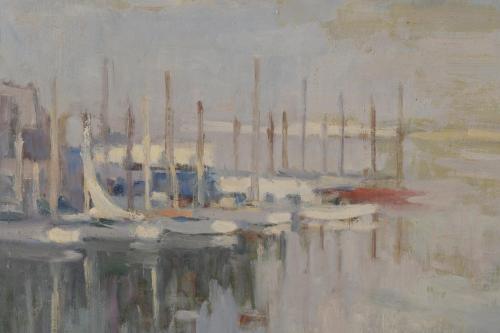 JOSEP MARTÍNEZ ROMERO (1911-?). "PUERTO DE ARENYS", 1975.