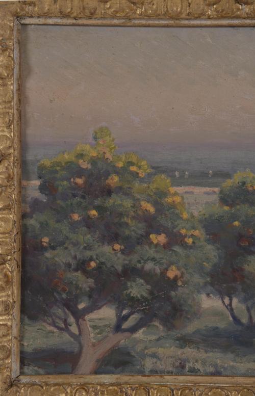 DIONÍS BAIXERAS (1862-1943). "ORANGE TREES".