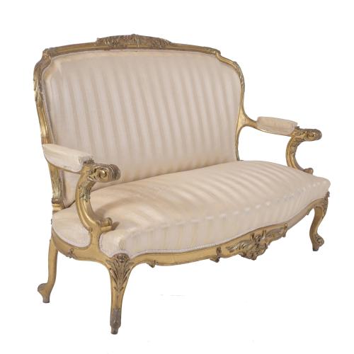 LOUIS XV STYLE COUCH, 20TH CENTURY.