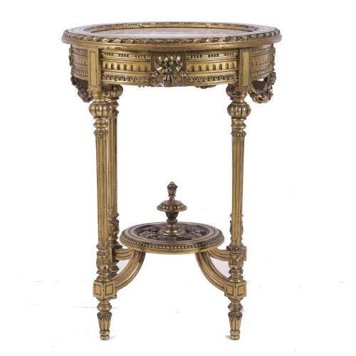 LOUIS XVI STYLE GUERIDON, 20TH CENTURY. 