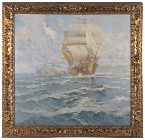 FRANCISCO HERNÁNDEZ MONJO (1862-1937). "SEASCAPE".