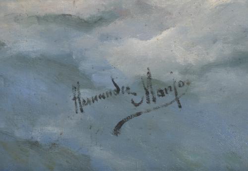 FRANCISCO HERNÁNDEZ MONJO (1862-1937). "SEASCAPE".