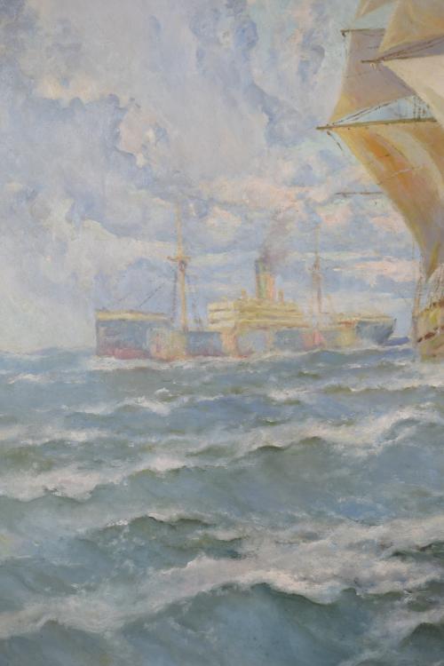 FRANCISCO HERNÁNDEZ MONJO (1862-1937). "SEASCAPE".