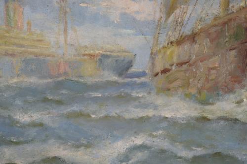 FRANCISCO HERNÁNDEZ MONJO (1862-1937). "SEASCAPE".