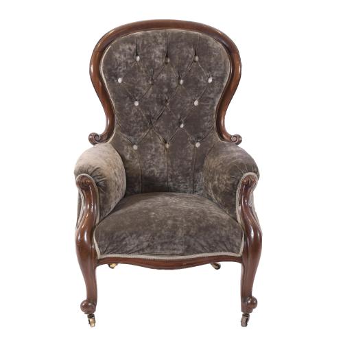 VICTORIAN STYLE ARMCHAIR, 20TH CENTURY. 