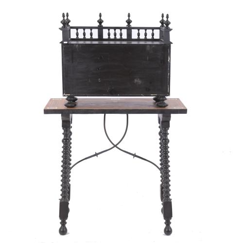 DESK WITH SMALL BUFFET, 20TH CENTURY.