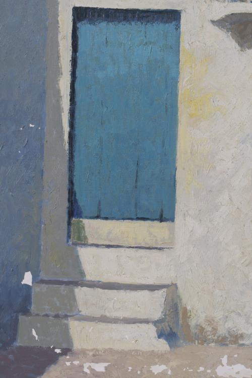 JOSEP M. VAYREDA CANADELL (1932-2001). "BLUE DOORS IN IBIZA