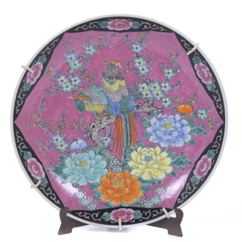 CHINESE ROSE FAMILY STYLE DISH, 20TH CENTURY. 