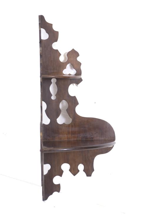 TYROLEAN STYLE CORNER SHELF, 20TH CENTURY. 