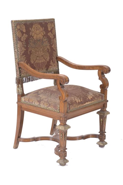 LOUIS XIV STYLE ARMCHAIR, 20TH CENTURY. 