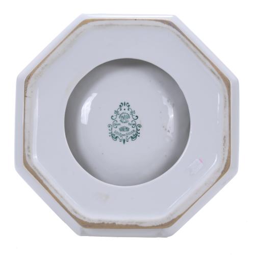 BOHEMIA PORCELAIN ASHTRAY, 20TH CENTURY.