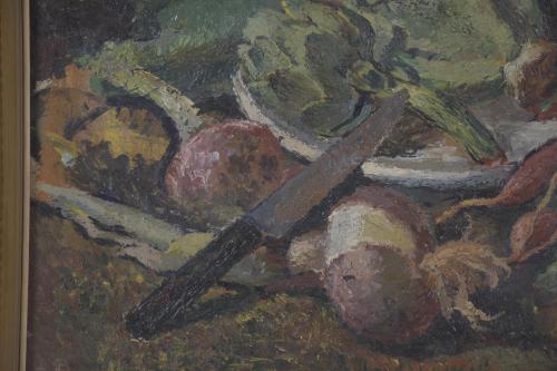 NICOLÁS RAURICH (1871-1945). "VEGETABLE STILL LIFE".