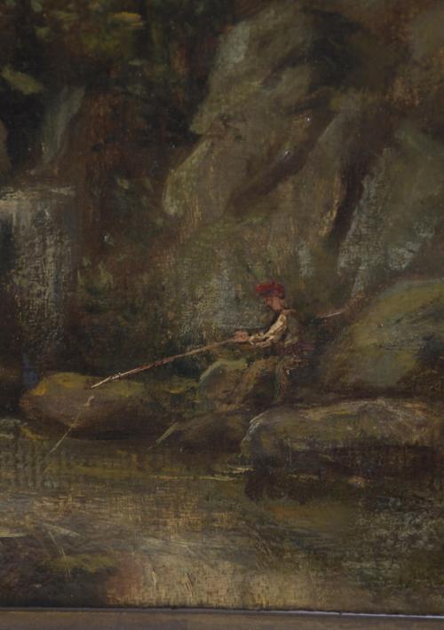 RAMÓN MARTÍ ALSINA (1826-1894). "FISHING".