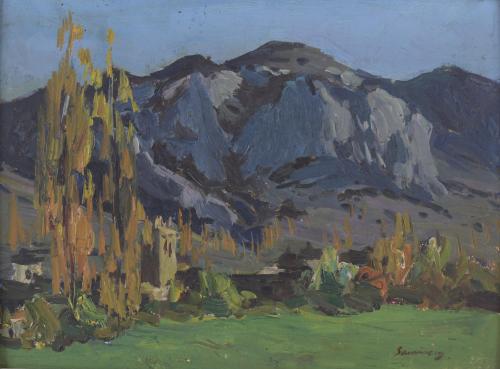 639-RAMÓN SANVICENS MARFULL (1917-1987). "PAISAJE".